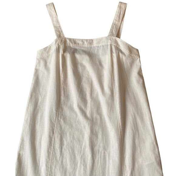 NWT Madewell Linen-Cotton Princess-Seamed Midi Dress in Lighthouse Size XXL - Picture 7 of 11